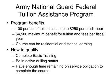 National Guard College Tuition Assistance