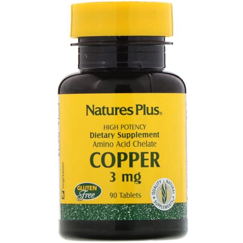 Nature S Plus Copper 3 Mg 90 Tablets Iherb