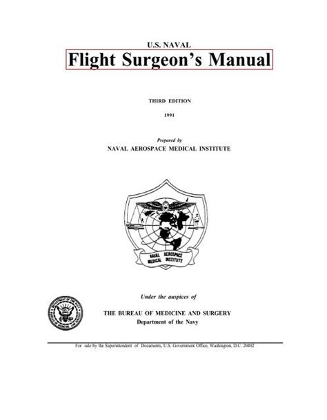 Navy Flight Surgeon Manual