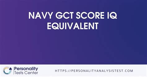 Navy Gct Score Iq Equivalent