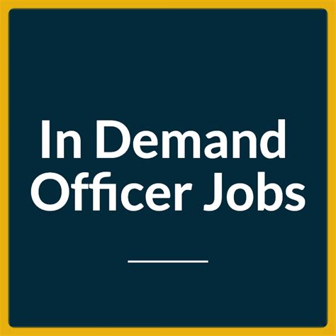 Navy Officer Jobs In Demand