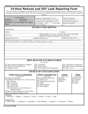 Nc 24 Hour Reportable Form