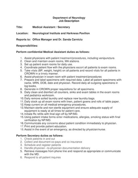 Neurologist Responsibilities And Duties