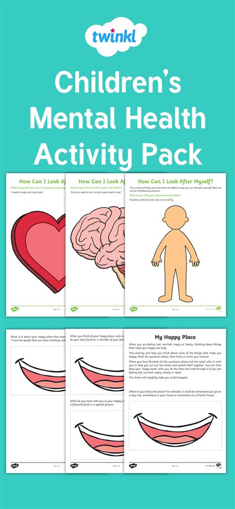 New Children S Mental Health Activity Pack Mental Health Activities