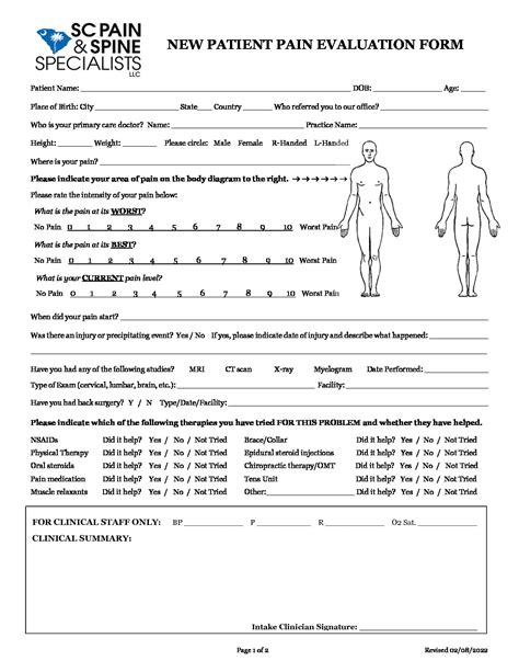 New Patient Paperwork Packet