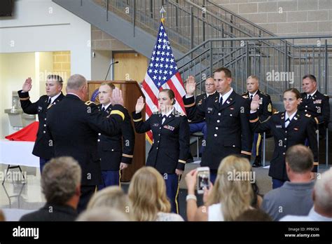 Newly Promoted South Dakota Army National Guard Officers Take The Oath