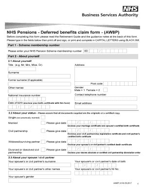 Nhsbsa S1 Claim Form