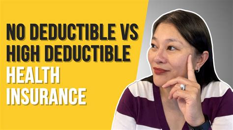 No Deductible Vs Deductible Health Insurance