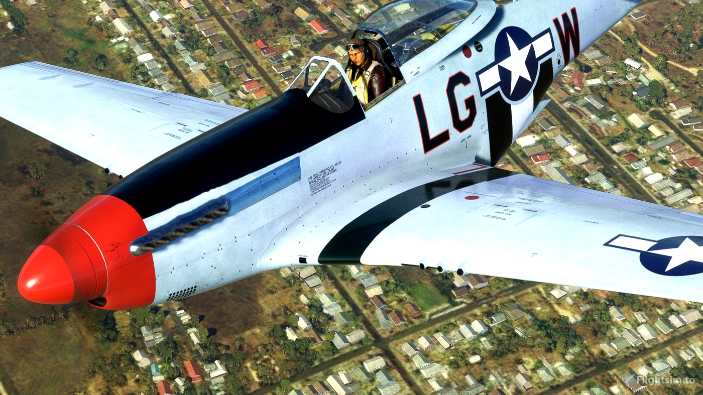 North American P 51K Mustang Owned By Tom Cruise Para Microsoft Flight Simulator Msfs