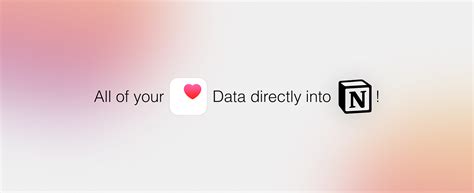 Notion Apple Health Integration