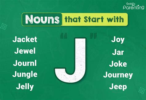 Nouns That Start With J With Types And Example Sentences