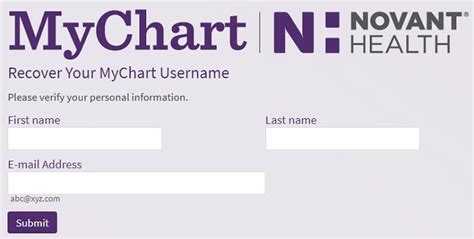 Novant Health Mychart Customer Service