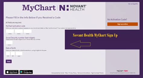 Novant Mychart Sign Up