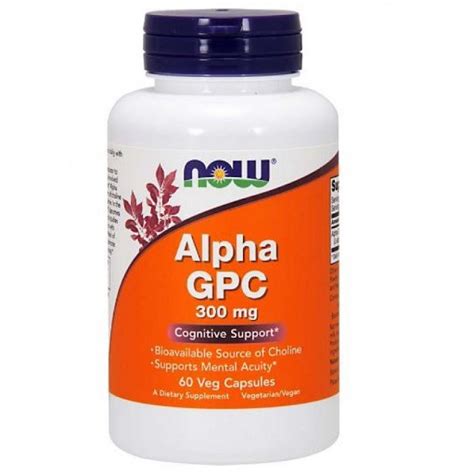 Now Alpha Gpc 300Mg 60S Buy Health Products At Healthy U Online