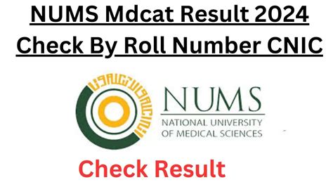 Nums Mdcat Result