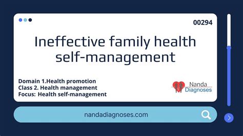 Nursing Diagnosis Ineffective Family Health Self Management