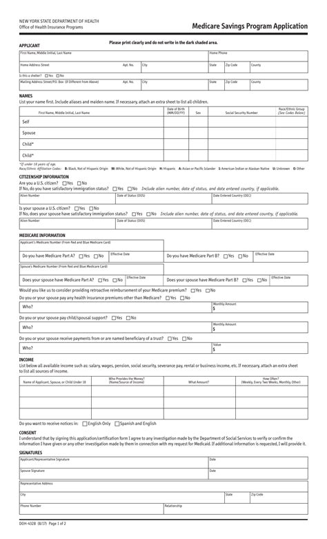 Nys Medicare Application Form