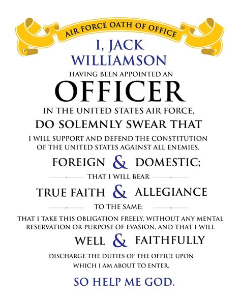 Oath Of Office Military