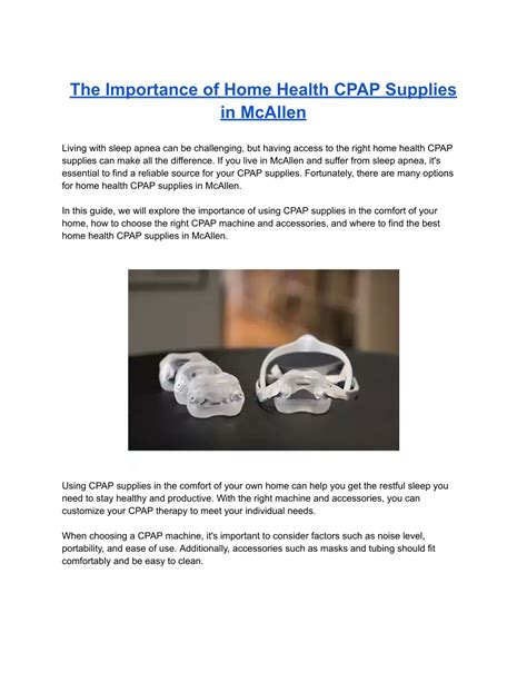 Ocean Home Health Cpap Supplies