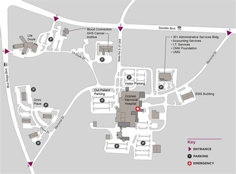 Oconee Memorial Hospital Floor Map