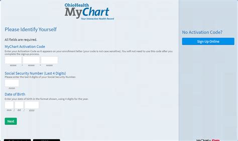 Ohio Health MyChart Login Access