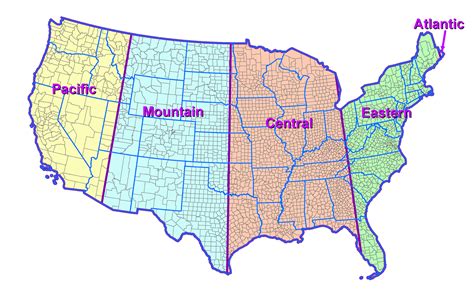 Ohio Time Zone Map