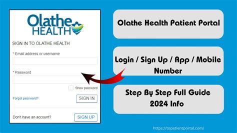 Olathe Health Patient Portal Access