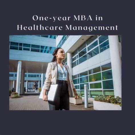 One Year Mba Healthcare Management