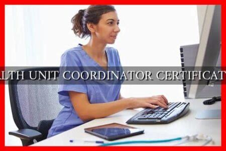 Online Certified Health Unit Coordinator