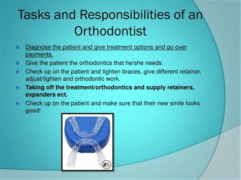 Orthodontist Roles And Responsibilities