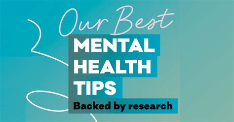 Our Best Mental Health Tips Backed By Research Mental Health Foundation