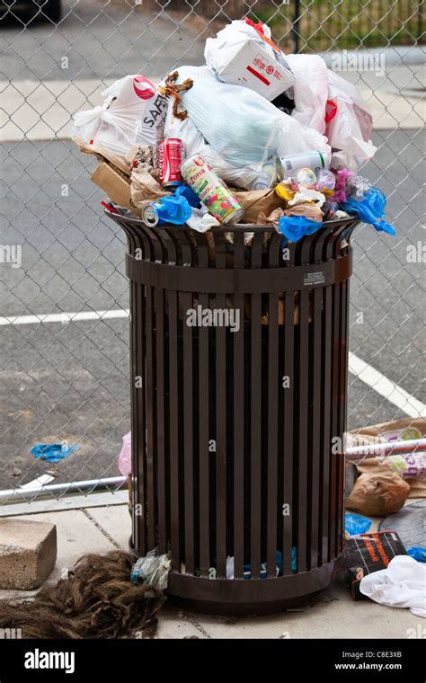 Overflowing Trash Cans