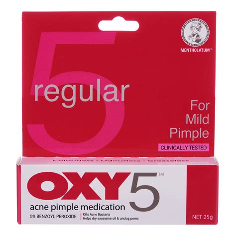 Oxy Oxy 5 Amp Oxy 10 Acne Pimple Medication Mentholatum Acne Treatment Ancne Pimple 10G Shopee