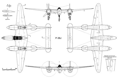 P 38 Lightning Dimensions