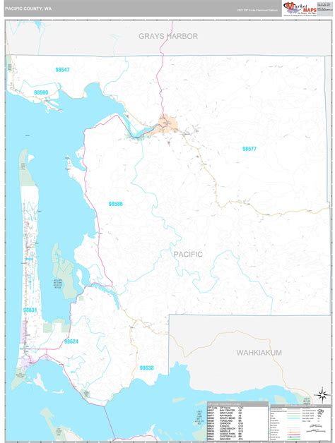 Pacific County Wa Map Book Premium Style