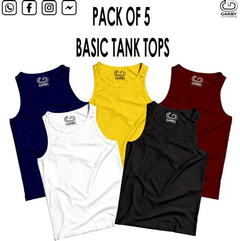 Pack Of 5 Tank Tops Garby Clothing