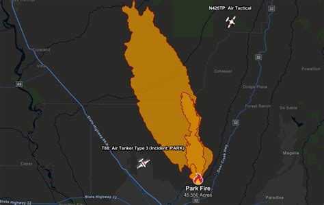 Park Fire Near Chico Explodes To Over 45 Thousand Acres Ksro