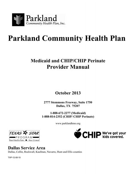 Parkland Community Health Plan Credentialing