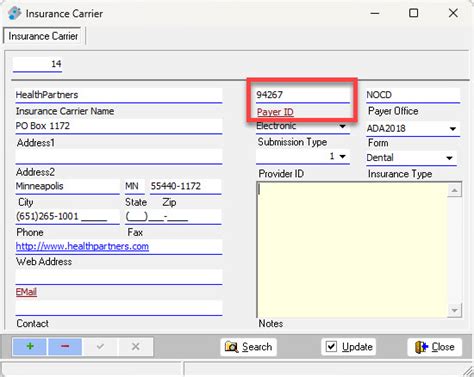 Partners Health Management Payer Id