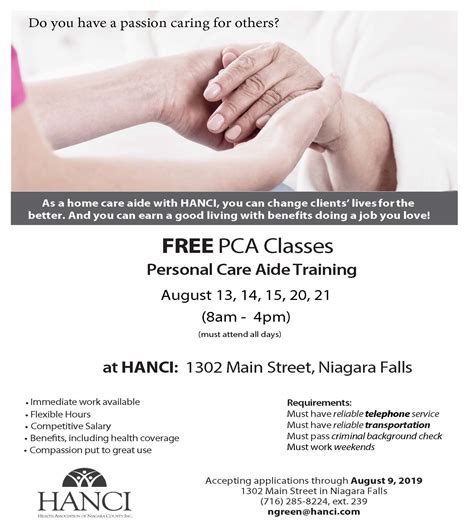 Pca Free Training Near Me