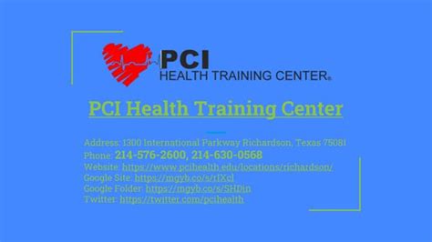 Pci Health Training Center Richardson