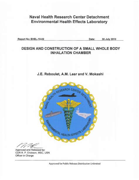 Pdf Naval Health Research Center Detachment Environmental 7 Performing Organization