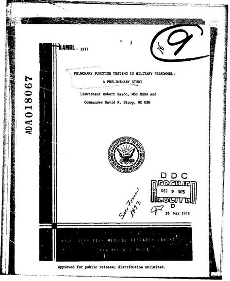 Pdf Pulmonary Function Testing In Military Approved For Public