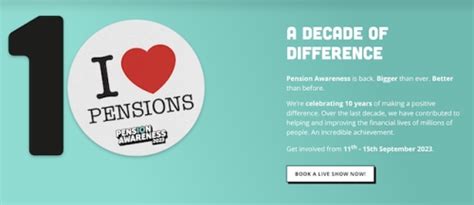 Pension Awareness Marks Decade With Five Day Event