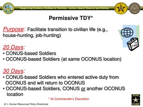 Permissive Tdy Army Pcs