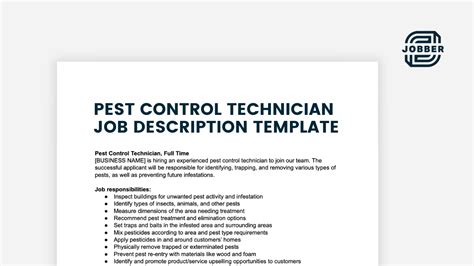 Pest Control Technician Requirements