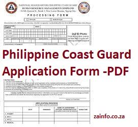 Philippine Coast Guard Application 2025