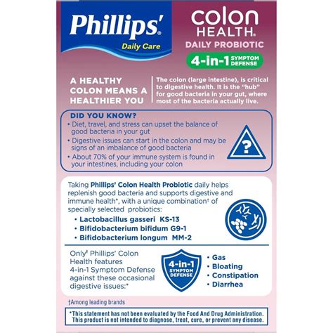 Phillips Colon Health Dosage