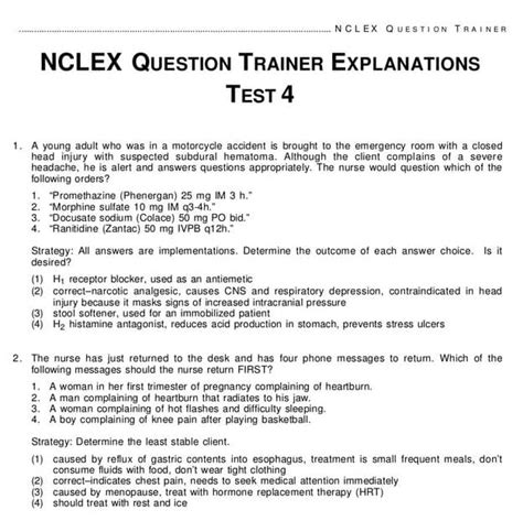 Physical Assessment Nclex Style Questions