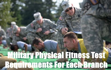 Physical Requirements For Military Branches